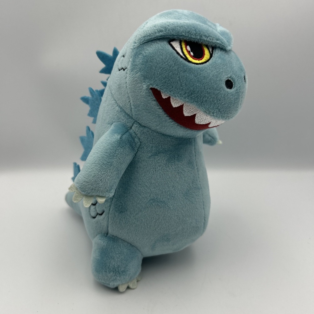 GODZILLA Kaiju Phunny Blue Plush Movie Radioactive Reptile Jagged Teeth Hero 8"